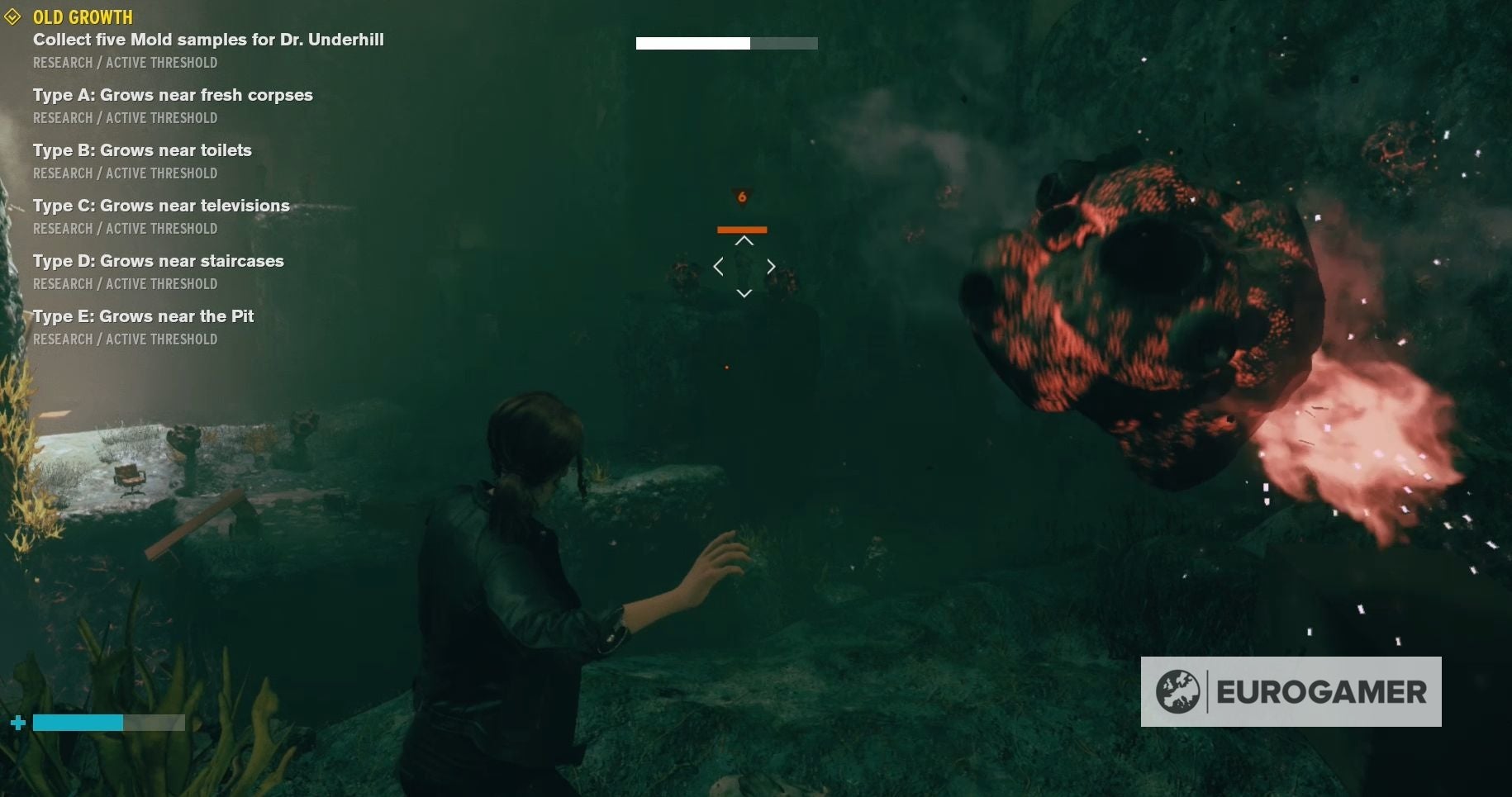 Control Old Growth finding the Mold samples and defeating Mold1